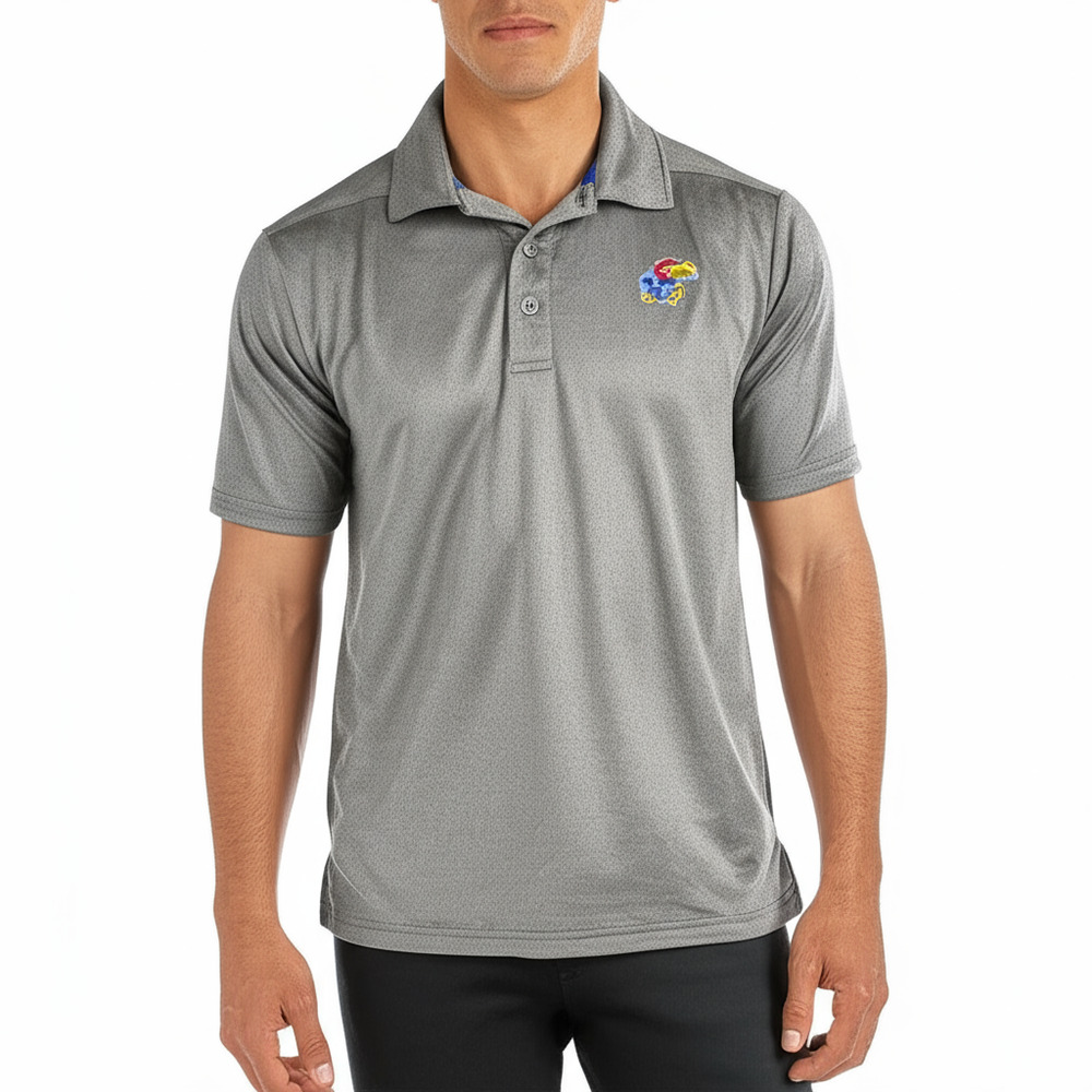 Colosseum Polo Shirt Size M Grey Traditional‎ Collar Collegiate Sporty Fanwear
